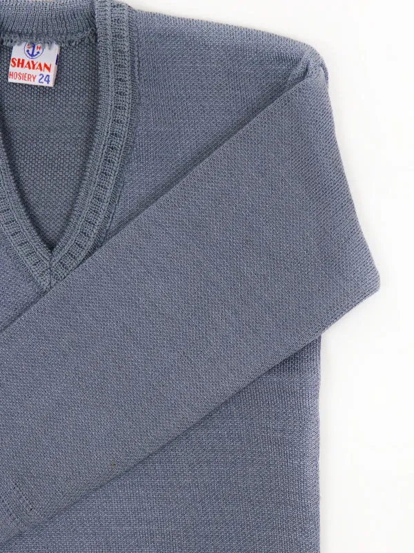 3Yrs - 8Yrs Grey Full Sleeve Sweater For Kids KSW09