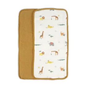 Animaux de Safari 2 Pk Burp Cloth Set