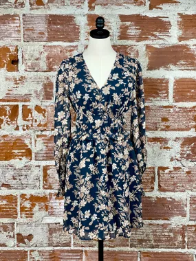 Arianna Dress in Deep Navy Floral