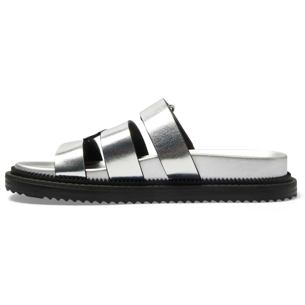 Balmoral Sandal in Silver Smooth