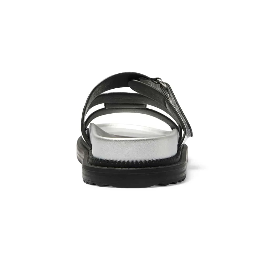 Balmoral Sandal in Silver Smooth