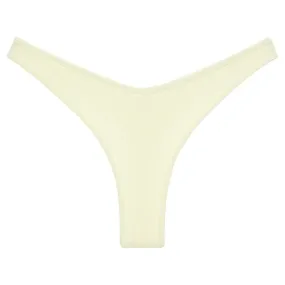 Buttercream Rib Binded Thong Bikini Bottom