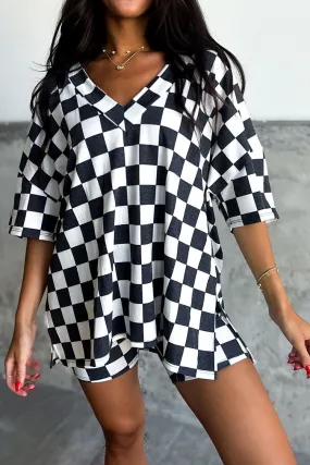 Checkered Short Set