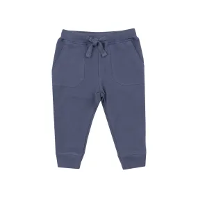 French Terry Jogger | Footballs Inky Blue