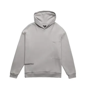 HOMME  'ESSENTIAL' Lightweight Oversized Pocket Hoodie Grey