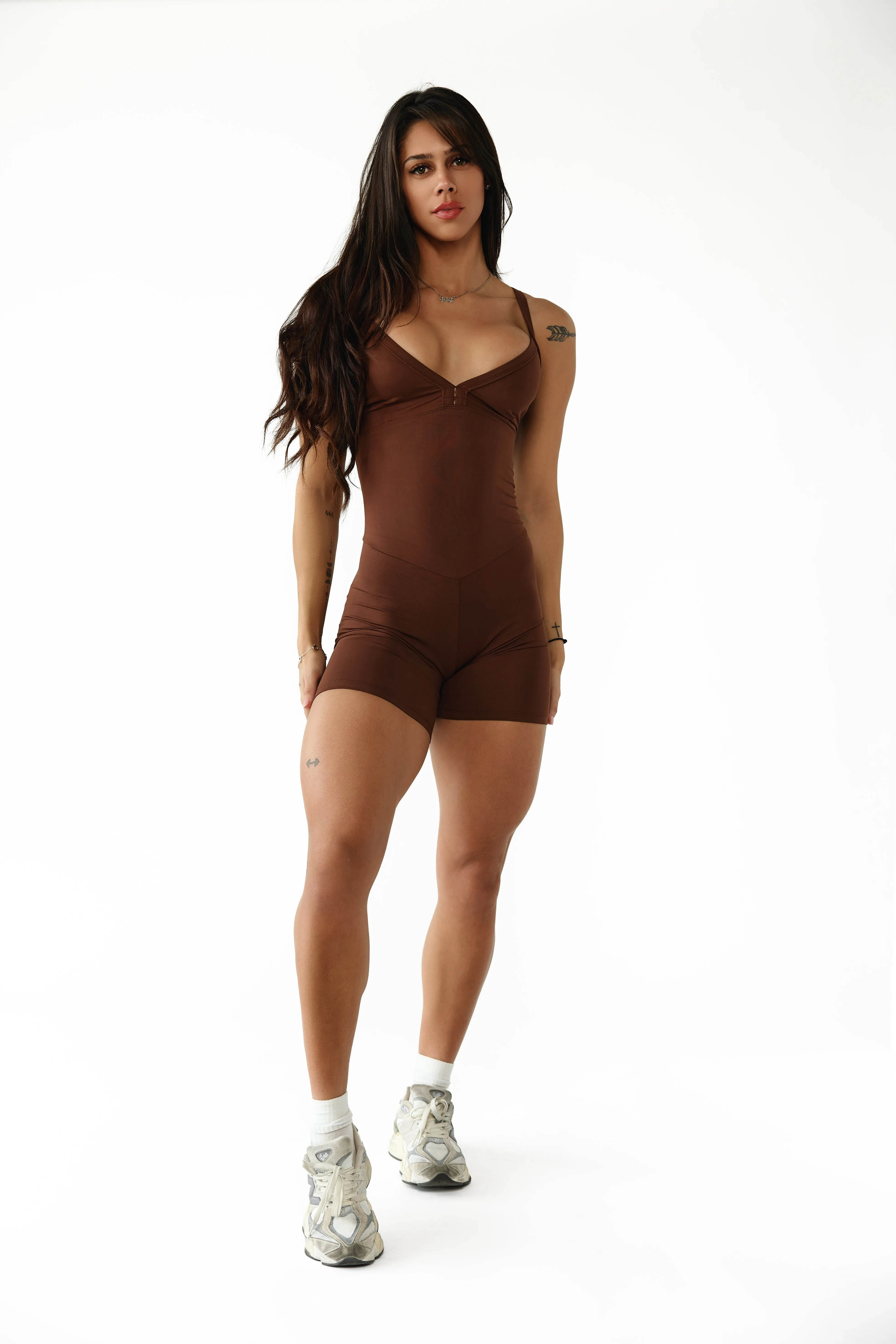 Mocha Web Spire Bodysuit