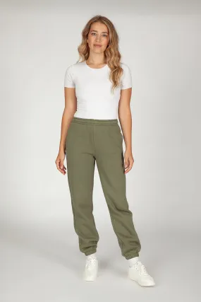 Nova premium fleece relaxed joggers in olive