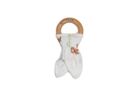 Organic Baby Woody Teether Woodland Friends Collection - Finley the Fox