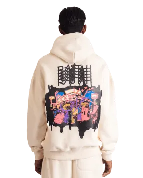 "METROPOLIS DREAM" BEIGE HOODIE